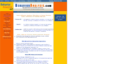 Desktop Screenshot of behavioranalysis.com